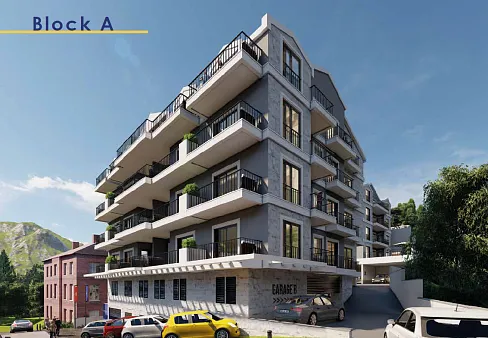 Newly built apartments with infrastructure in Budva